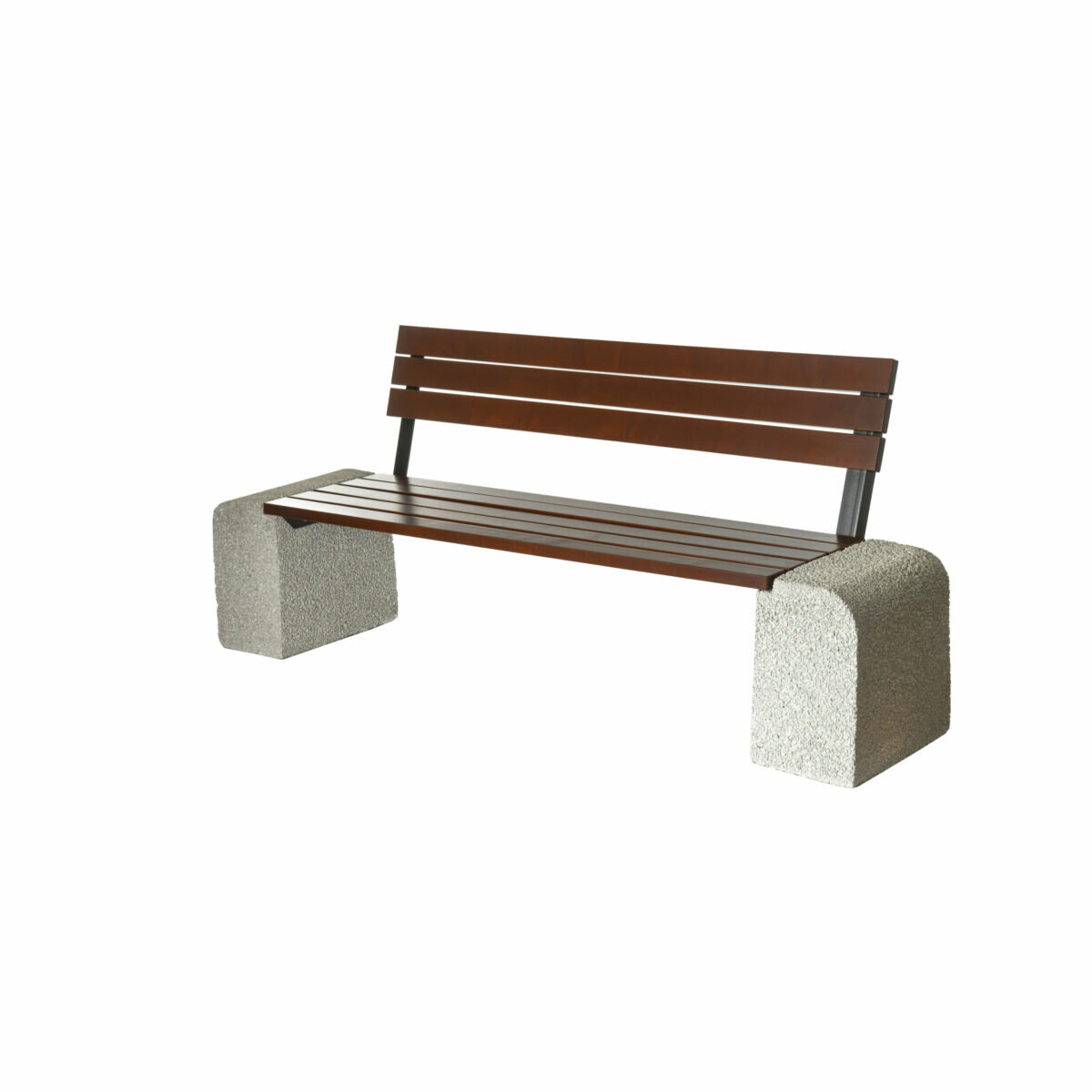 Darina Concrete Bench with Backrest 200 cm – photo 2