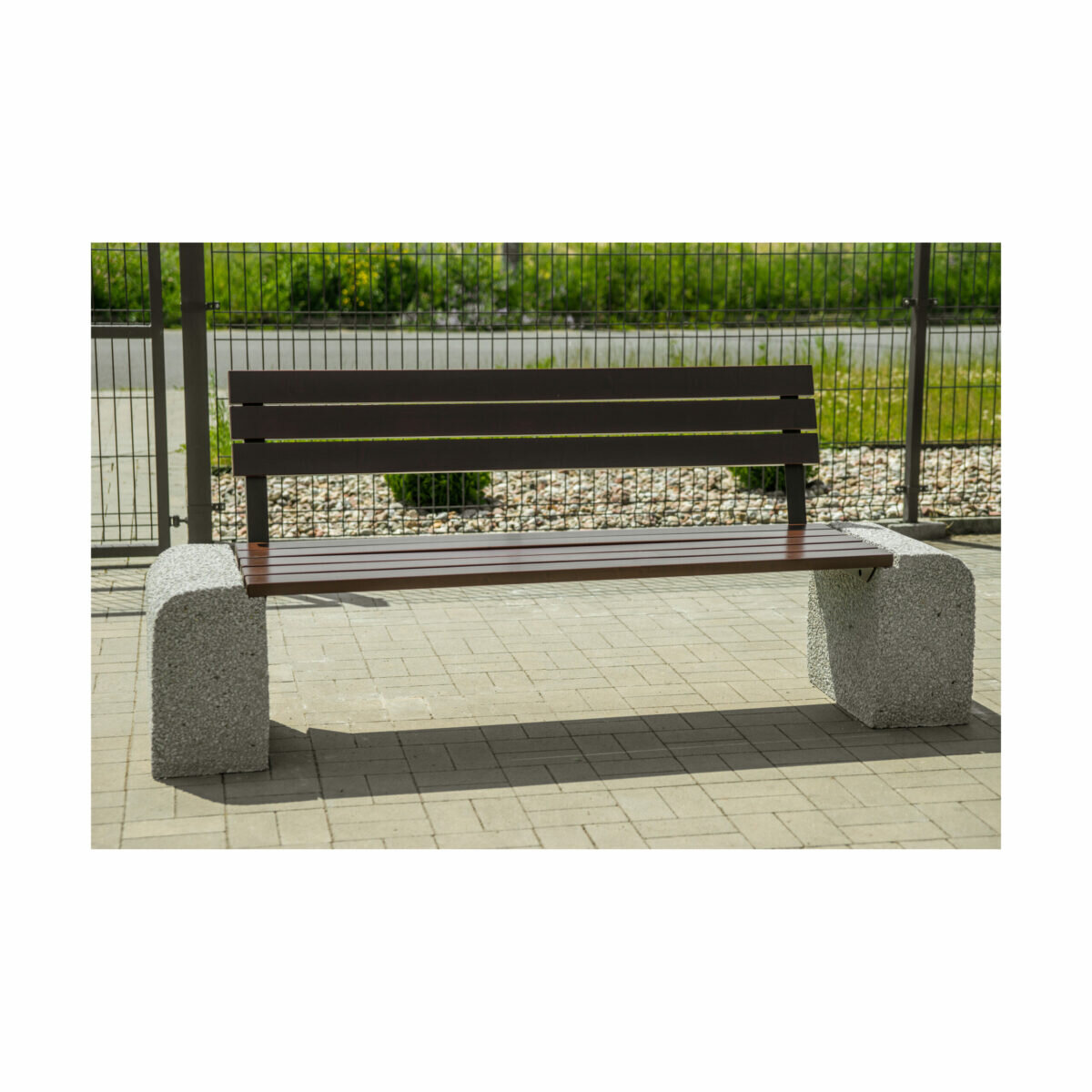 Darina Concrete Bench with Backrest 200 cm – photo 6