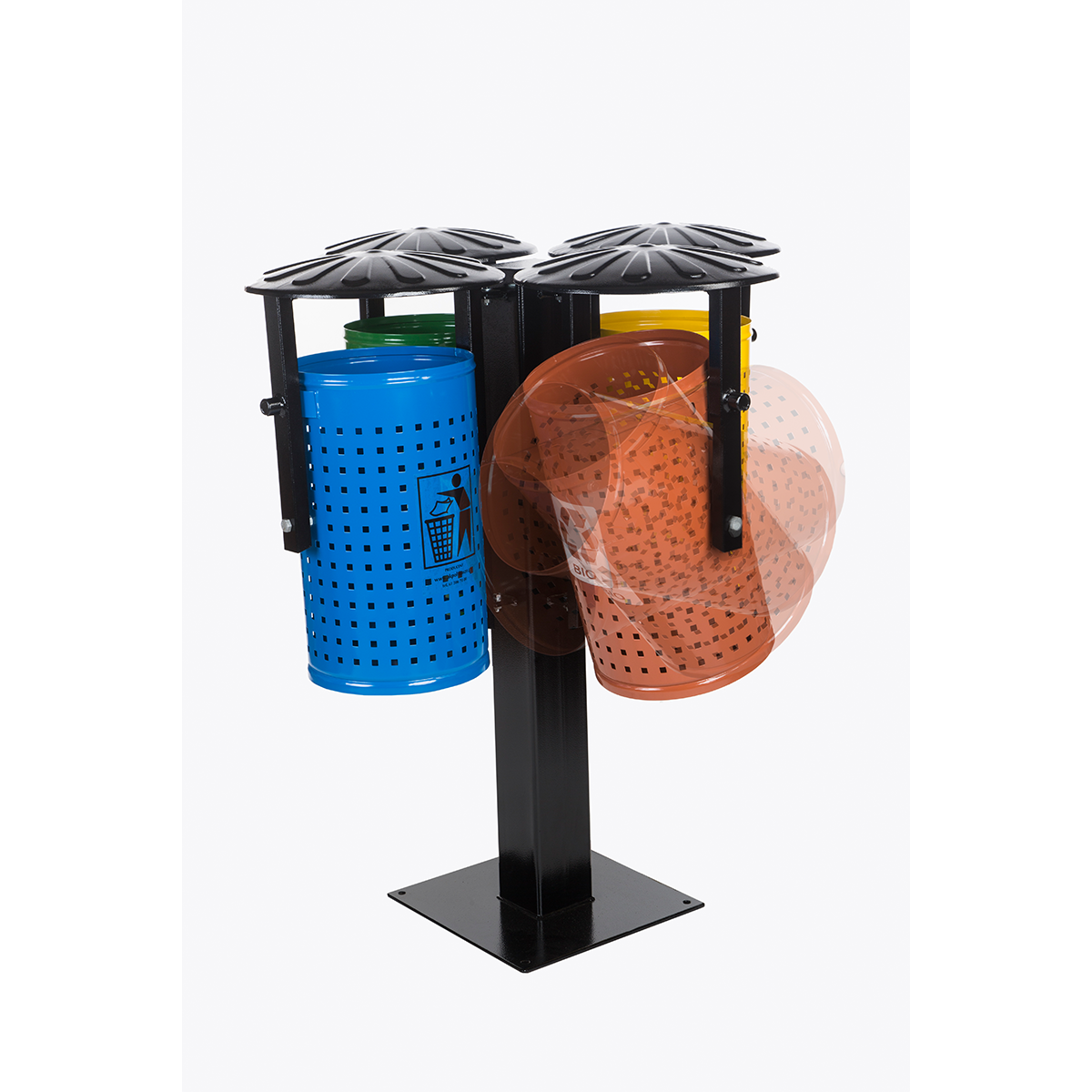 Anya 4 x 35 l perforated recycling bin – photo 5