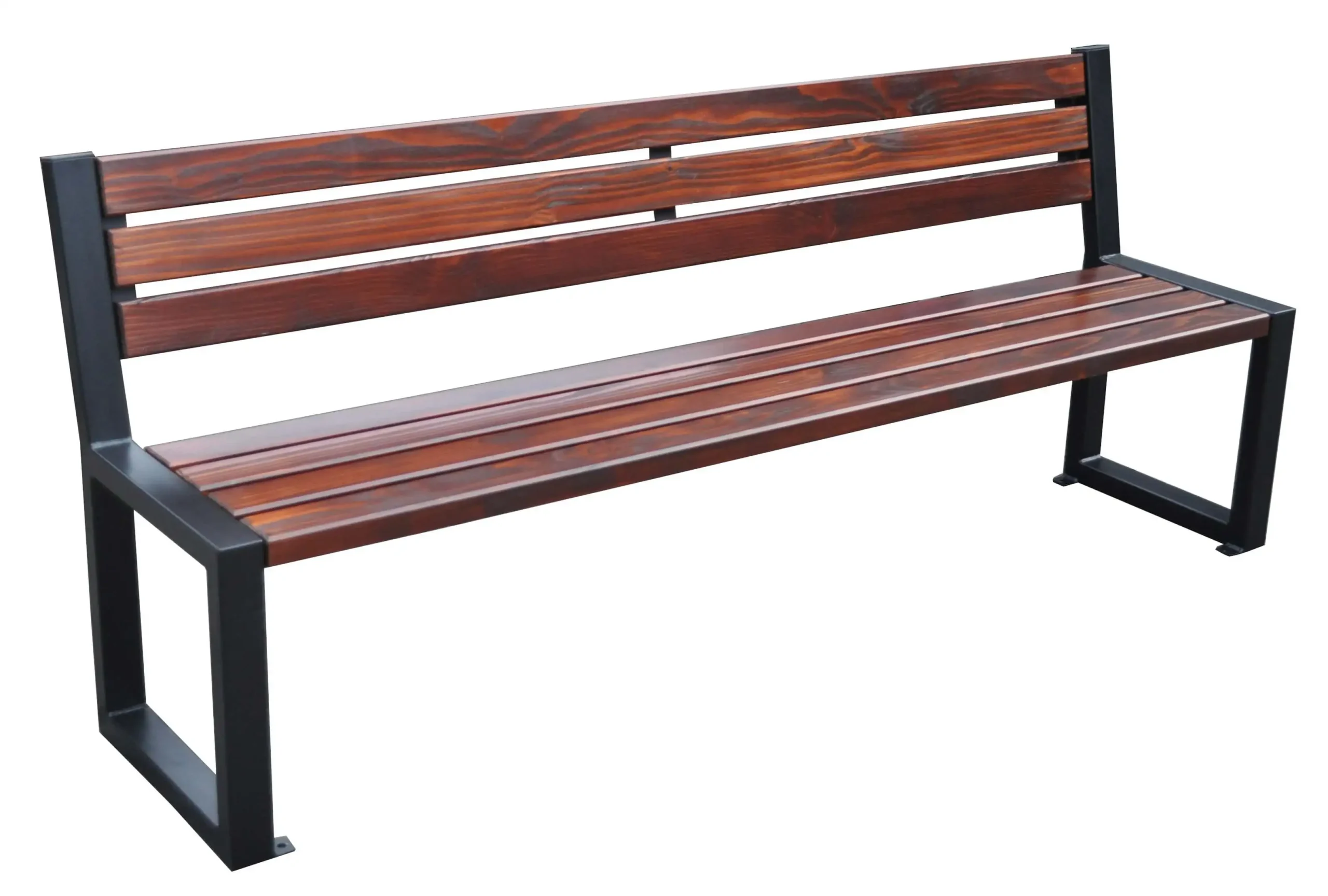 Alberto Metal Bench with Backrest 183 cm
