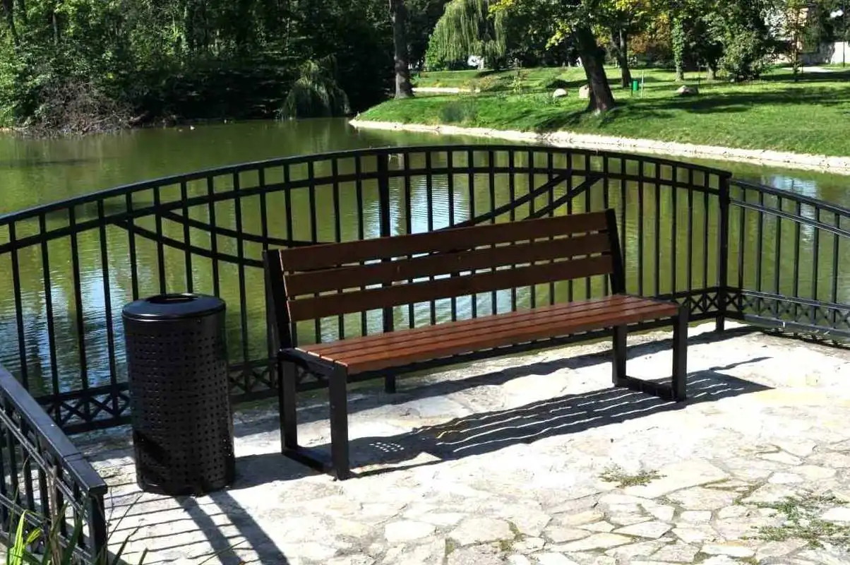 Alberto Metal Bench with Backrest 183 cm – photo 4