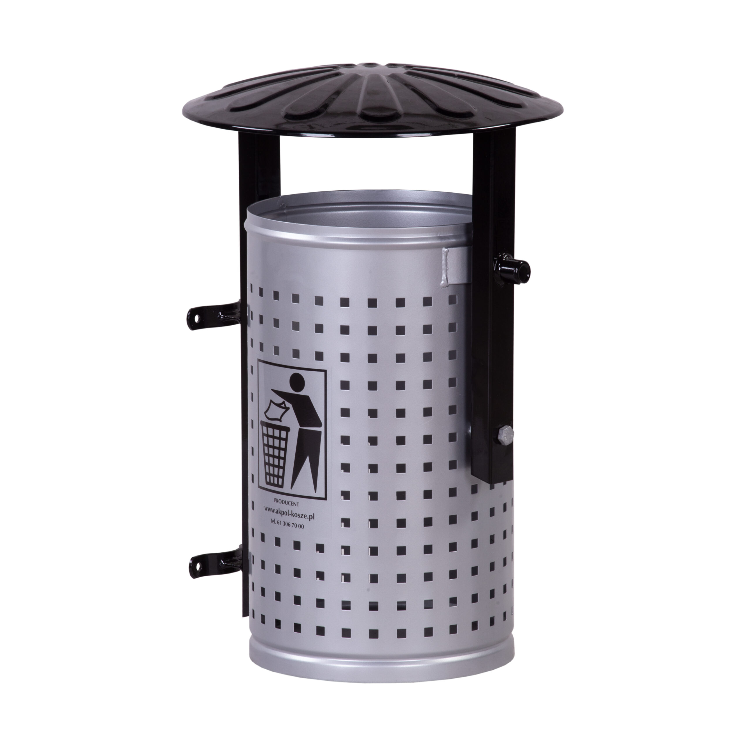 Tina 35 l perforated street litter bin – photo 3