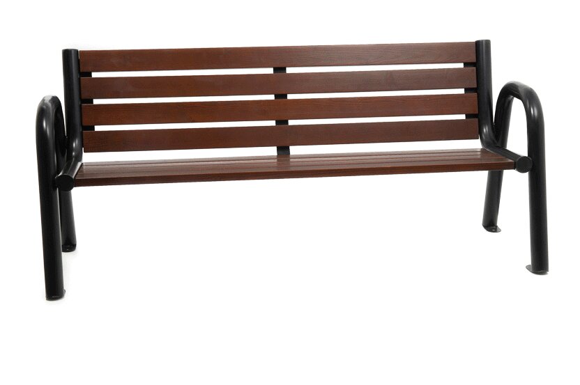 Kamil wooden park bench with backrest 180 cm – photo 5