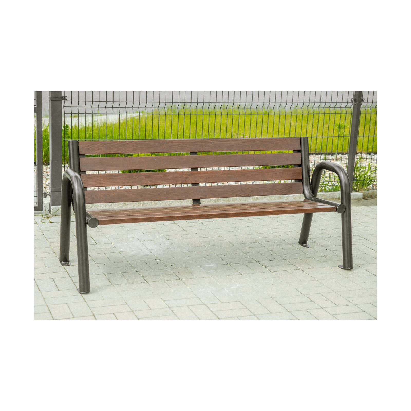 Kamil wooden park bench with backrest 180 cm – photo 6