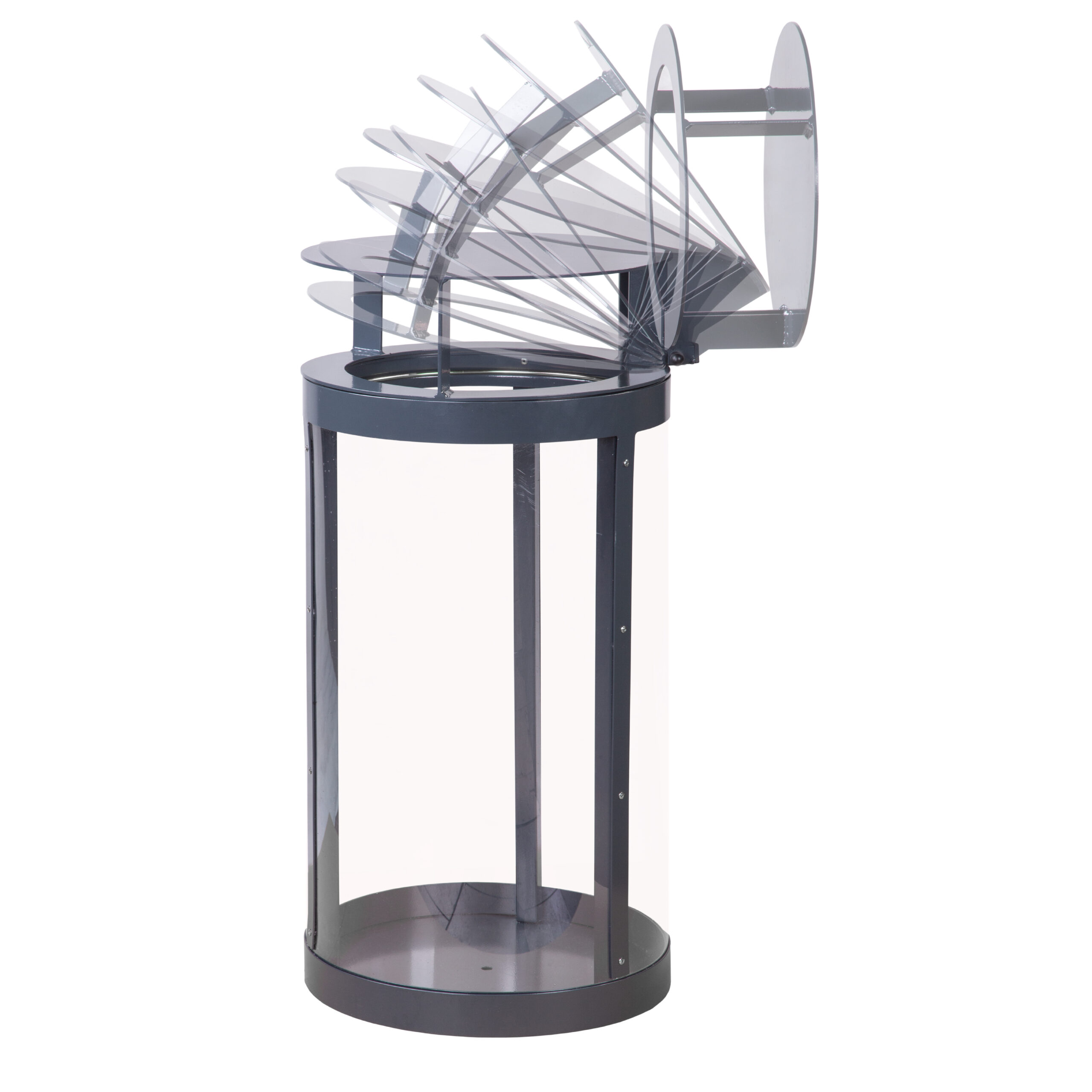 Liza 80 l transparent litter bin – photo 2