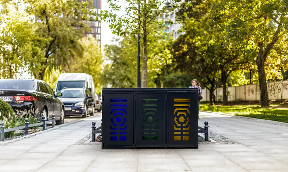 Darina Bin Shelter for 3 Bins