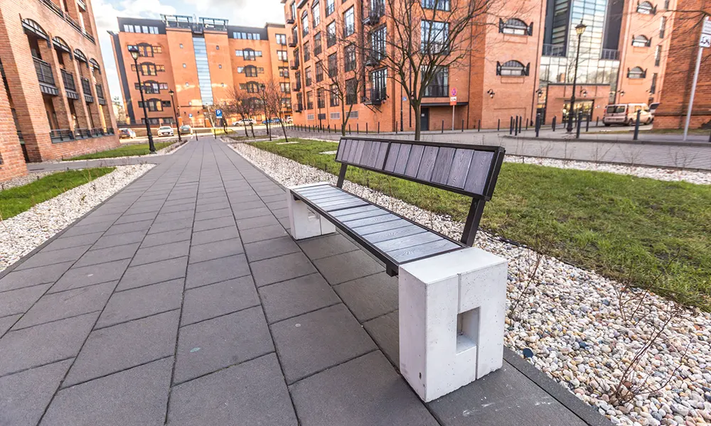 Ellen WPC composite park bench
