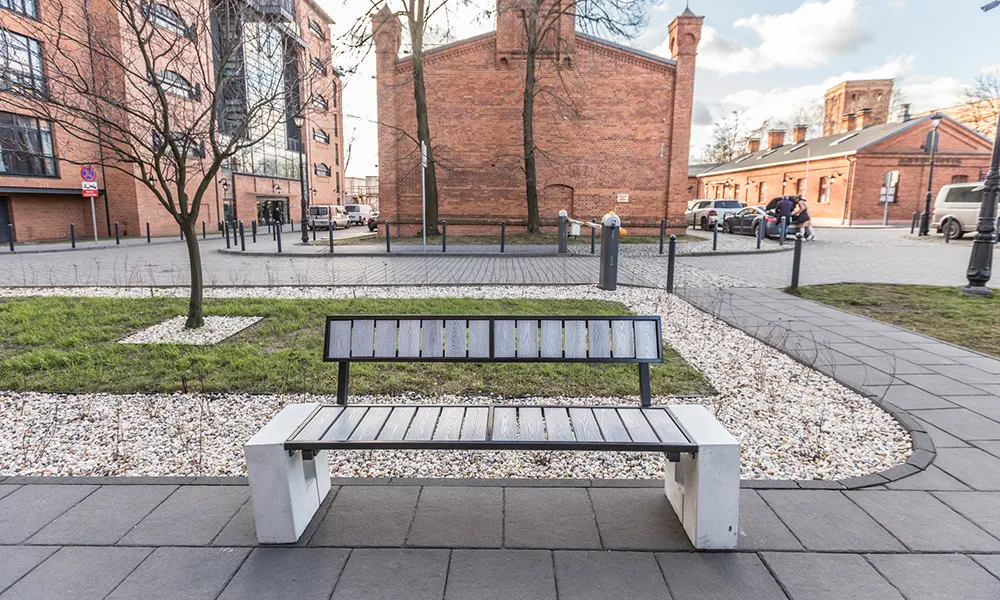 Ellen WPC composite park bench – photo 2