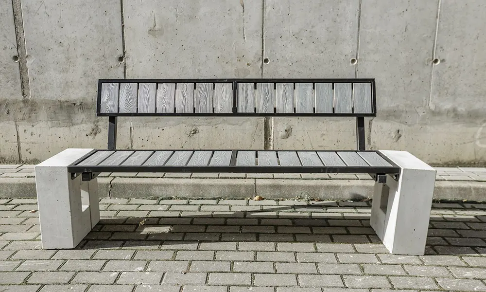 Ellen WPC composite park bench – photo 4