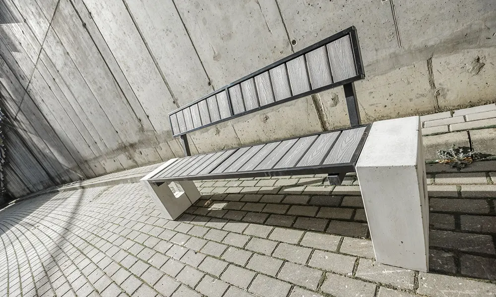 Ellen WPC composite park bench – photo 5