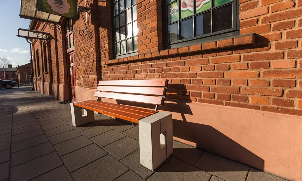 Ellen park bench with backrest – photo 2