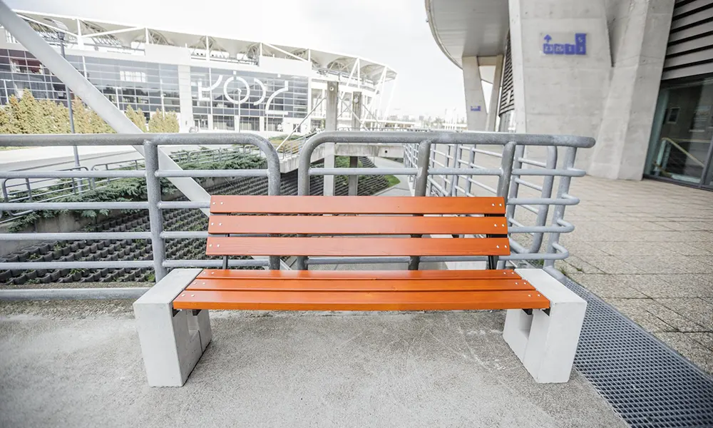 Ellen park bench with backrest – photo 3