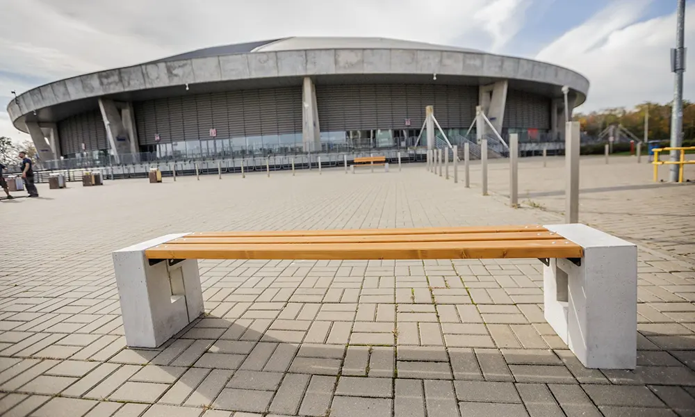 Parkbank Ellen ohne Rückenlehne – Foto 6