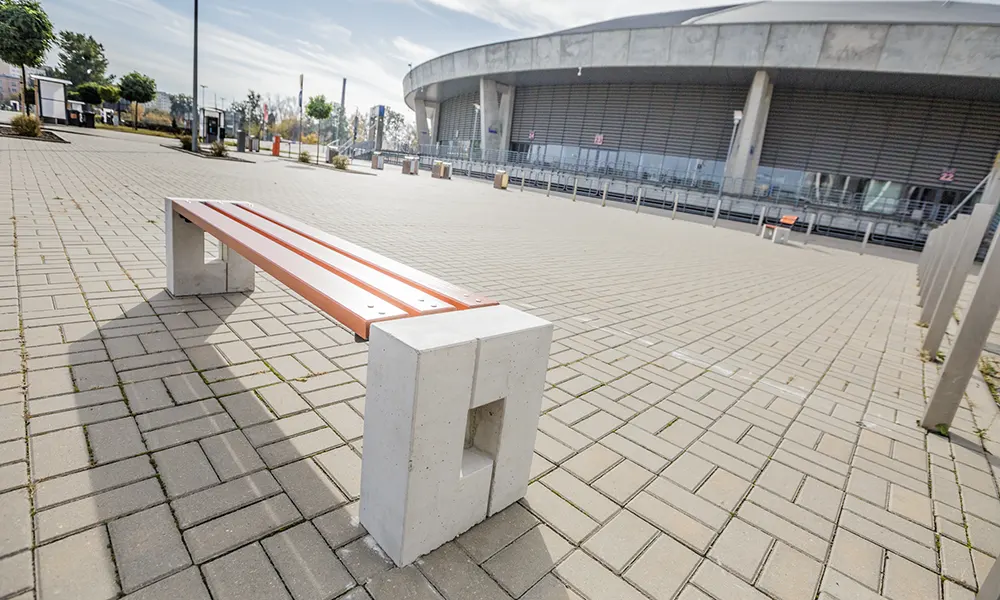 Parkbank Ellen ohne Rückenlehne – Foto 8