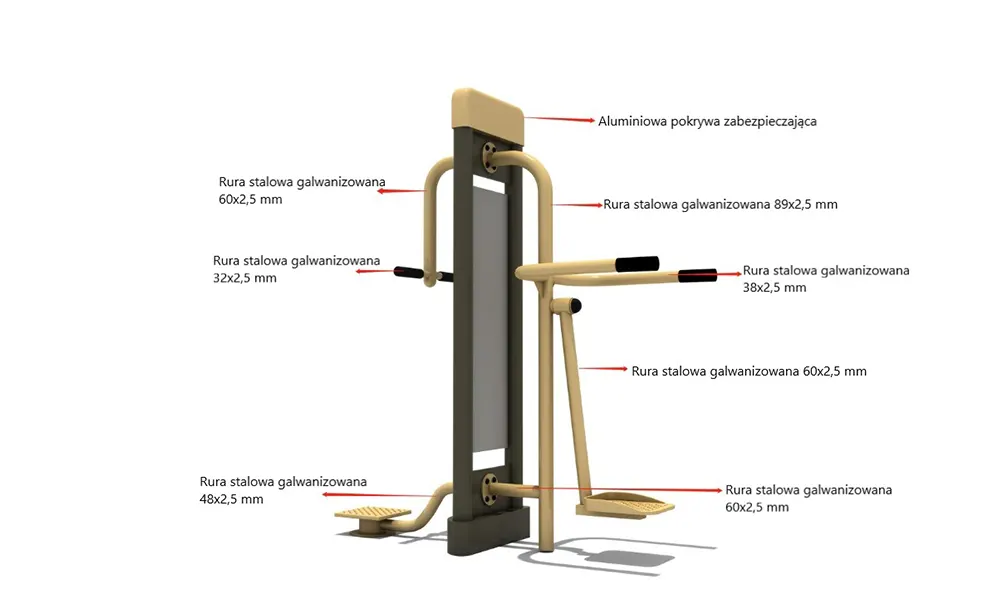 Paolo twister and surfer outdoor gym unit – photo 3