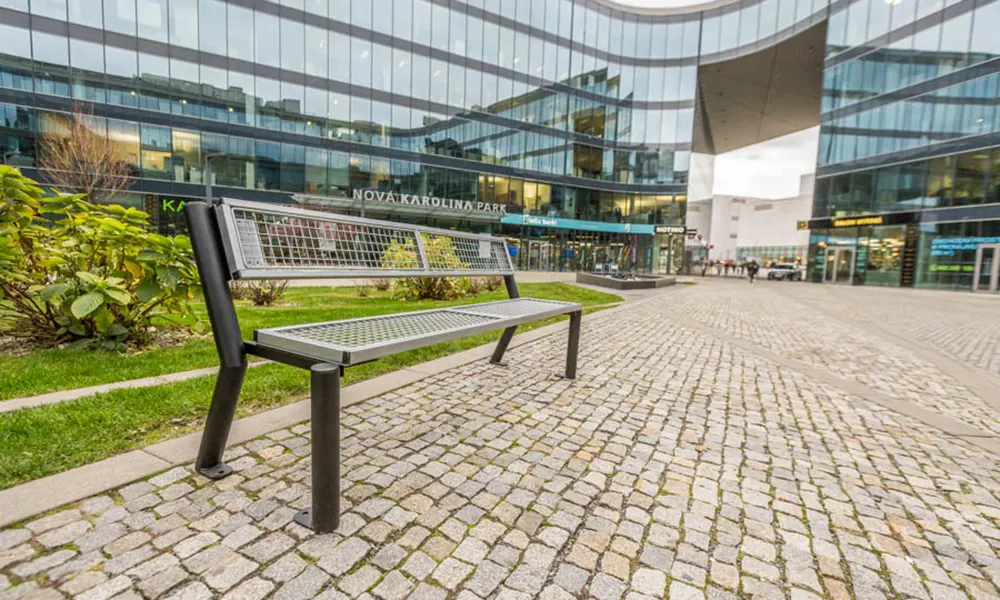 Ławka parkowa Sławek pełne siedzisko – fotografija 4