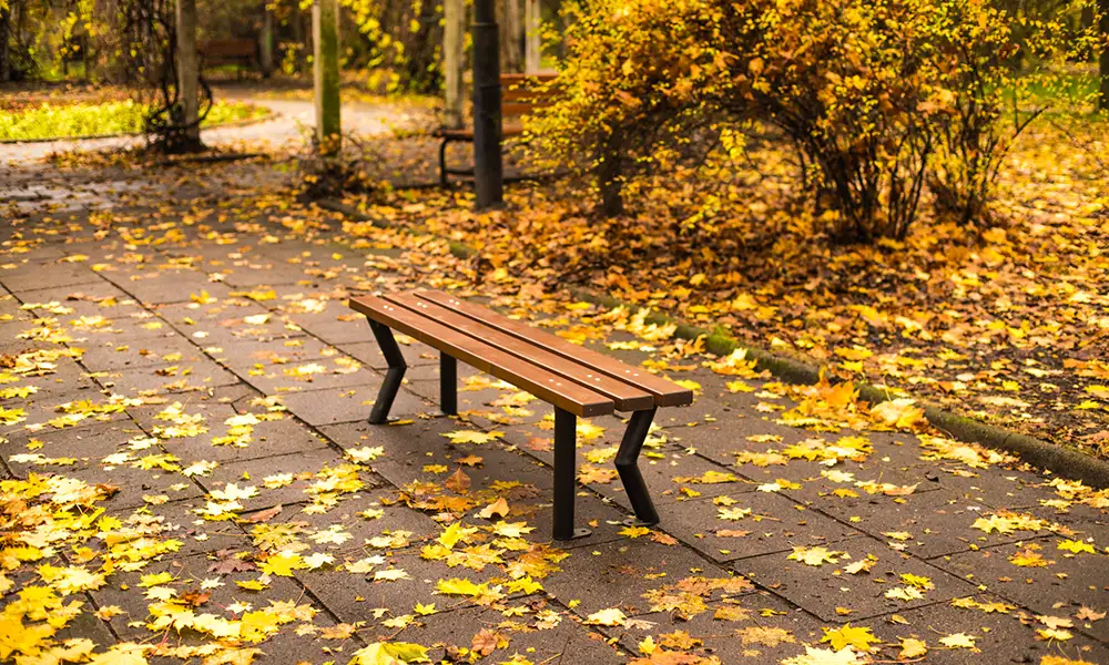 Sławek park bench without backrest