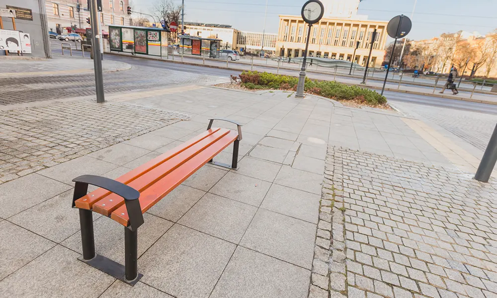 Paulo park bench without backrest – photo 10