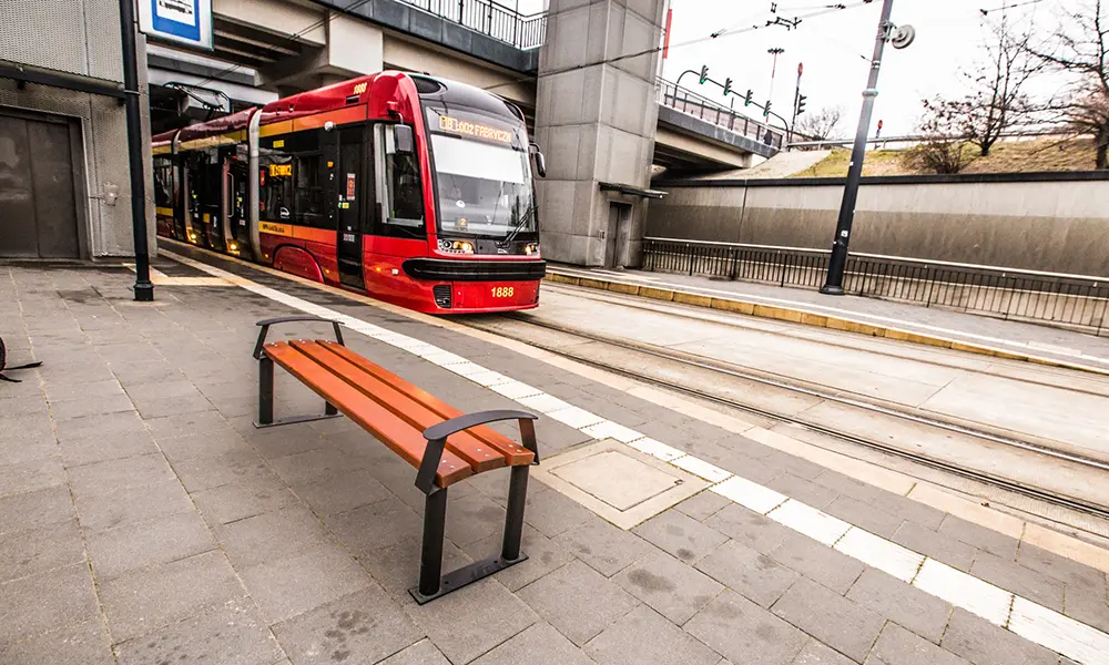 Paulo park bench without backrest – photo 6