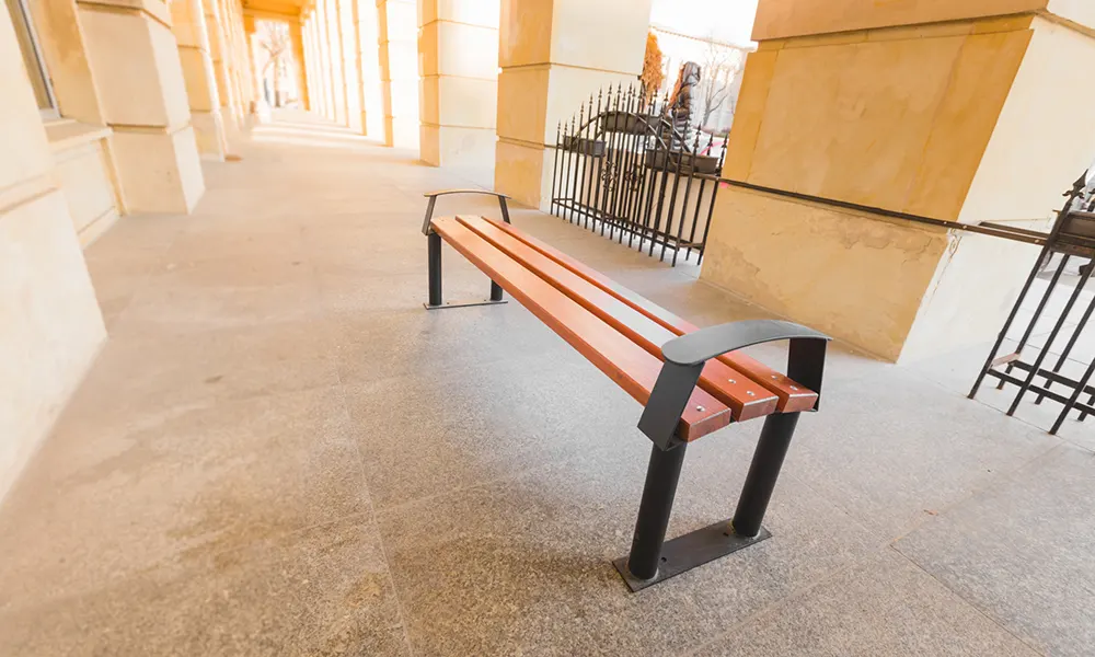 Paulo park bench without backrest – photo 7