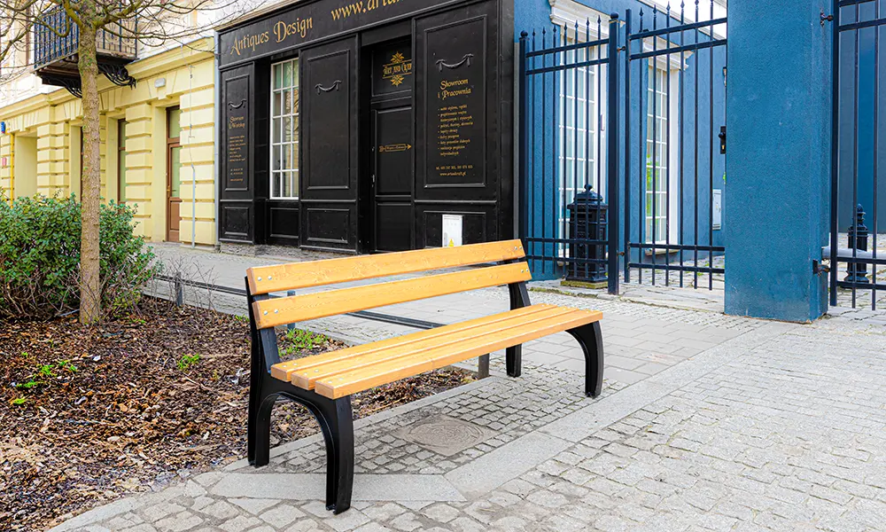 Ławka parkowa Nikolina z oparciem – fotografija 11