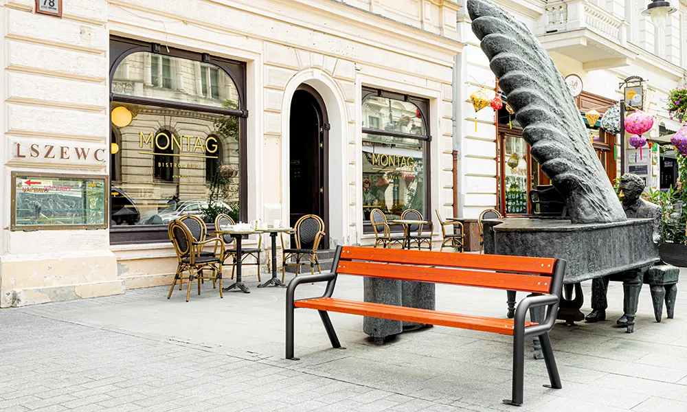 Ławka parkowa Eliana wersja podstawowa – fotografija 7