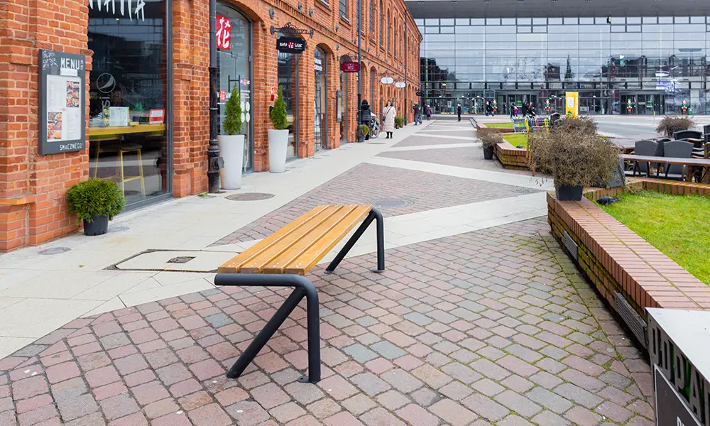 Jaime backless park bench