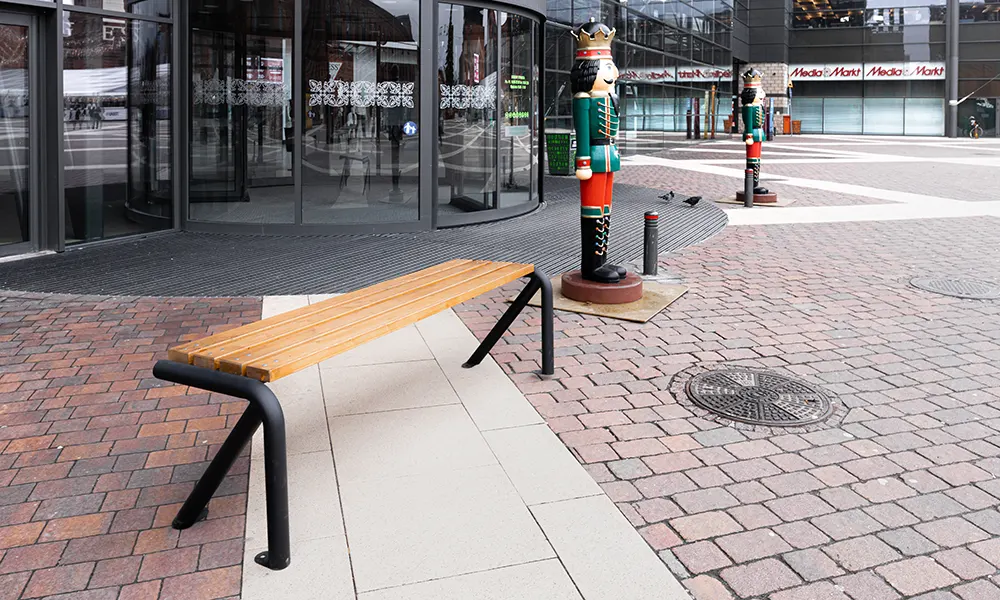 Jaime backless park bench – photo 5