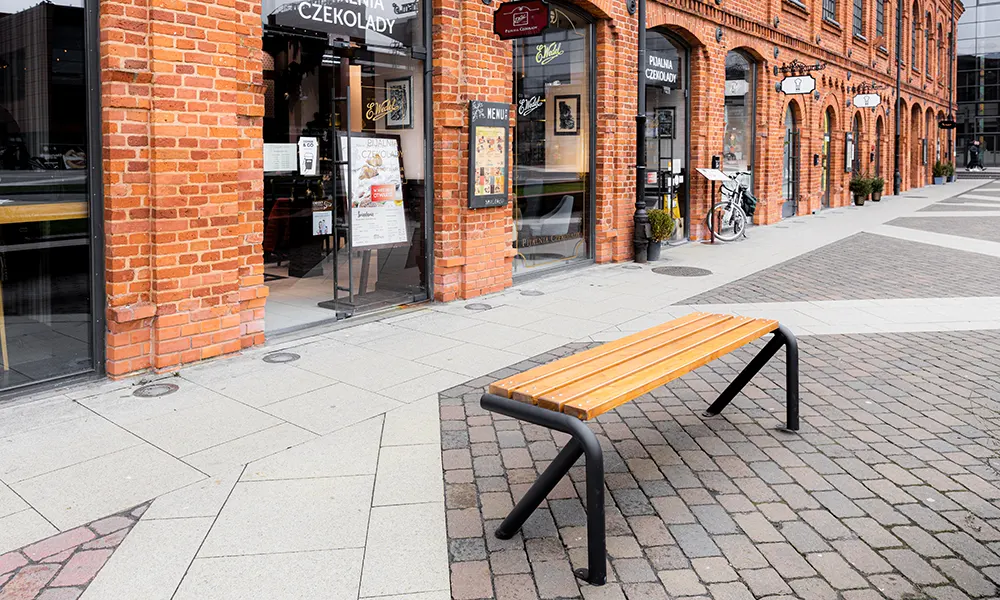 Jaime backless park bench – photo 6