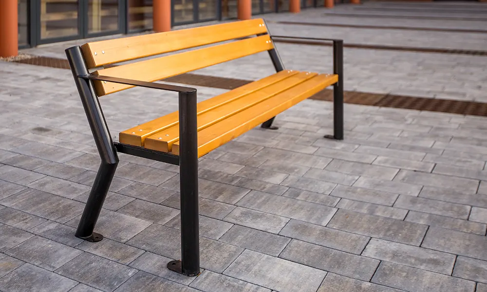 Sławek park bench with armrests – photo 6