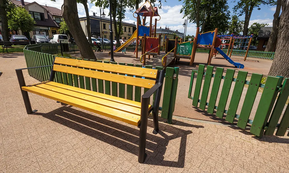 Sławek park bench with armrests – photo 8