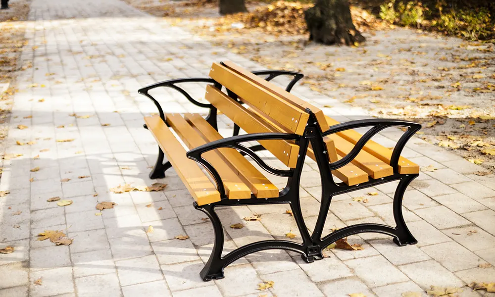Waldemar Double Park Bench with Armrests – photo 6