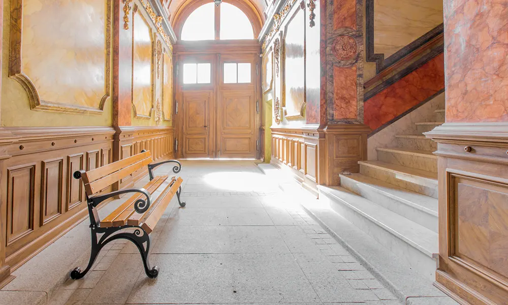 Ławka parkowa Roger z podłokietnikiem – fotografia 11