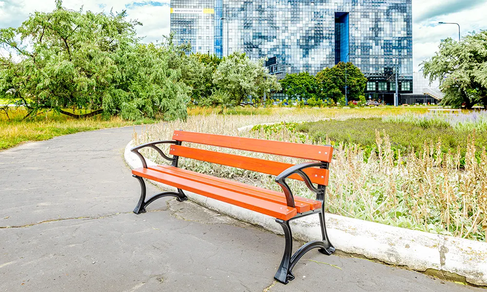 Waldemar Park Bench with Armrests