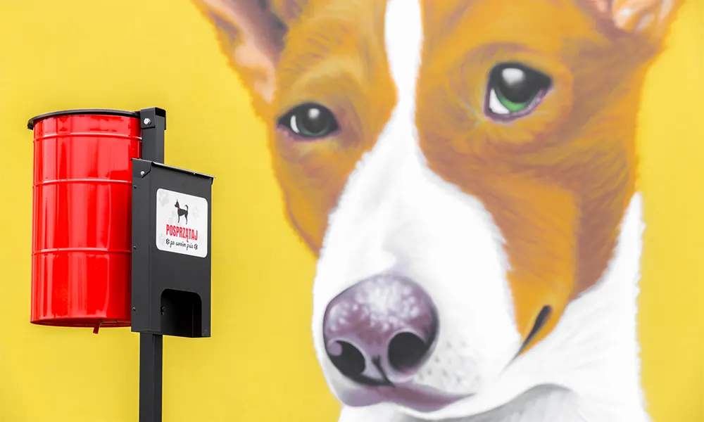 Dagmara Dog Waste Bin with Bag Dispenser – photo 5