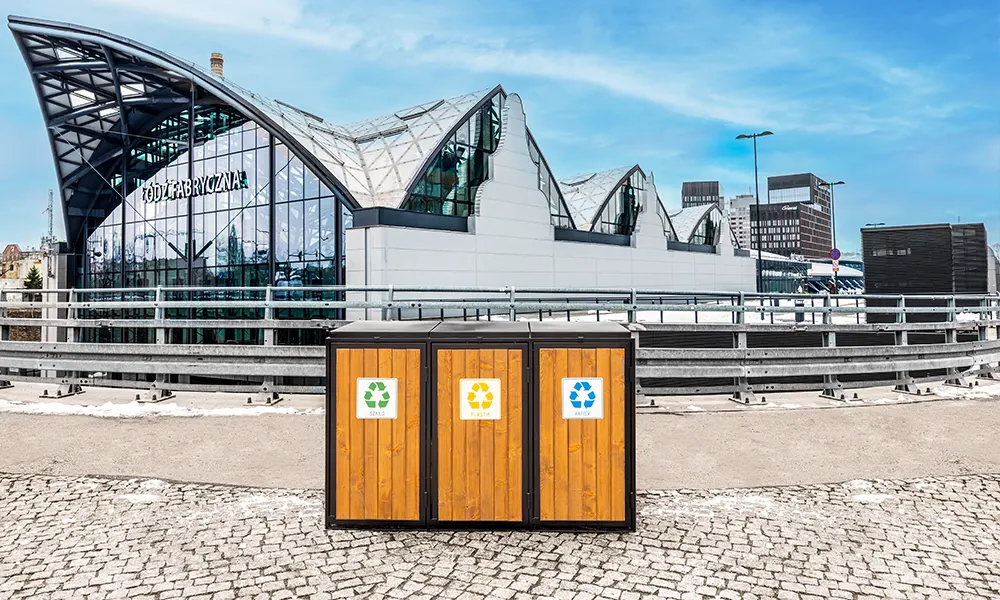 Bronisław Bin Shelter for 3 Bins