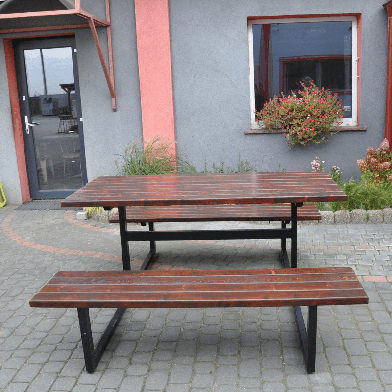 Darina Metal and Timber Picnic Table – photo 2