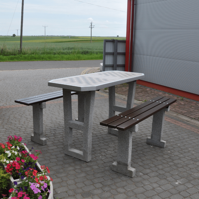 Kamil Concrete Games Table, Chess and Ludo, In-Ground Fixing – photo 4