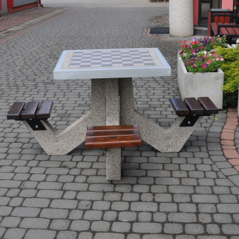 Flora Concrete Games Table, Chess and Ludo – photo 4