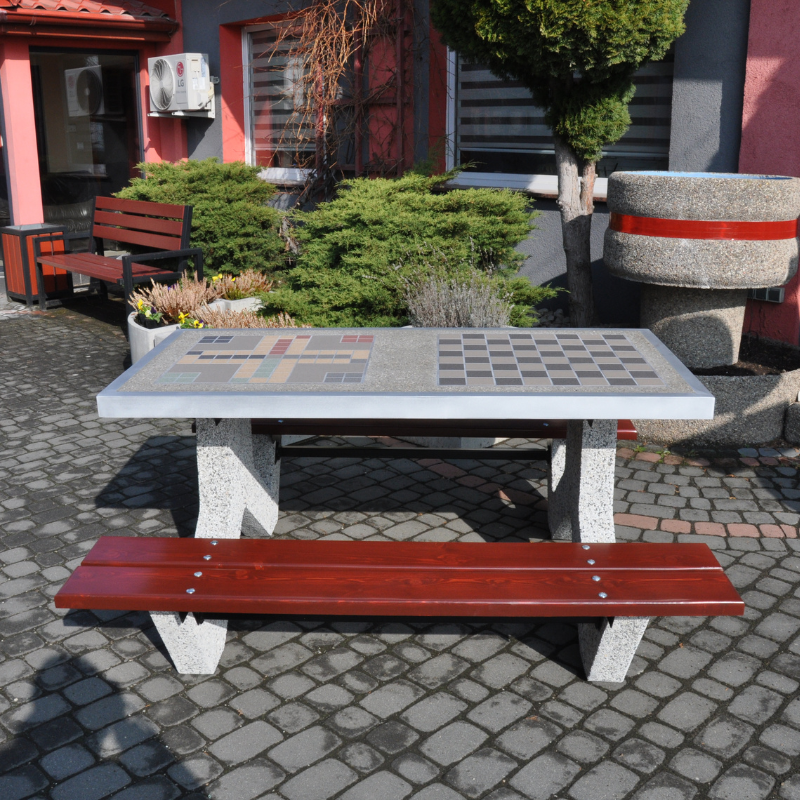 Damien Concrete Games Table, Chess and Ludo – photo 4