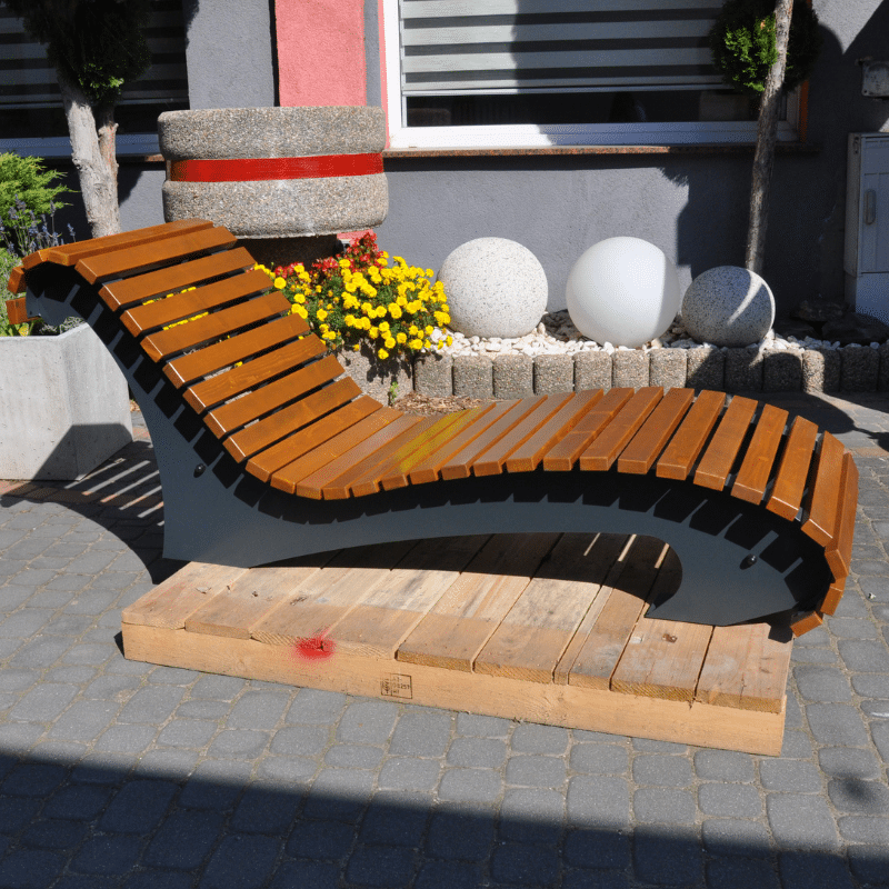 Kamil Single Metal Lounger – photo 3