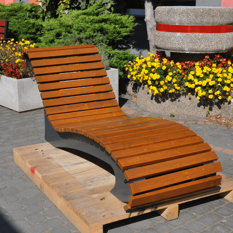 Kamil Single Metal Lounger – photo 4