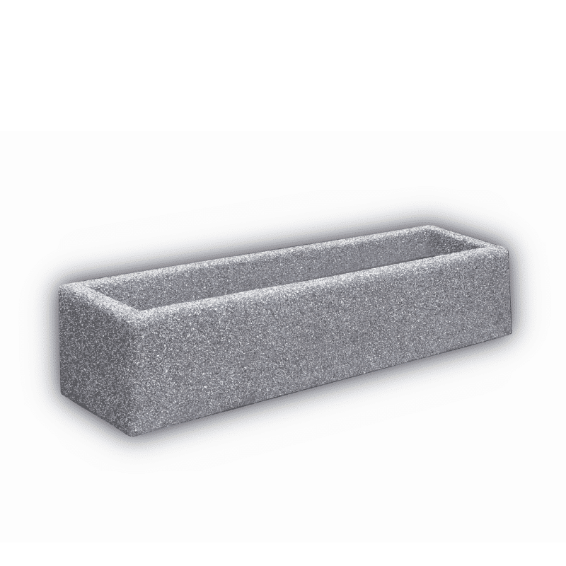 Kazimierz Rectangular Concrete Planter 140 x 35 x 30 cm