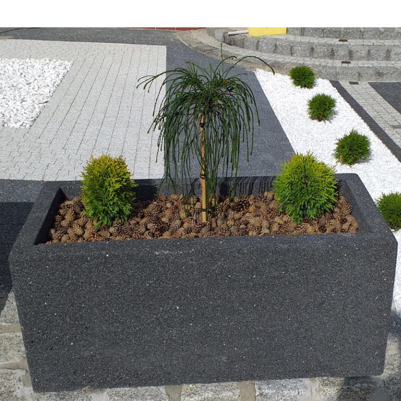 Christina Rectangular Concrete Planter 110 x 50 x 50 cm – photo 4