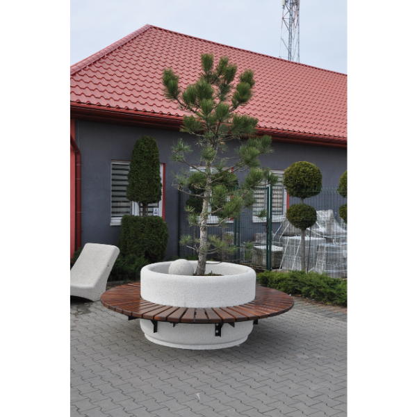 Bronisław Round Concrete Bench Planter, Diameter 225 cm – photo 4