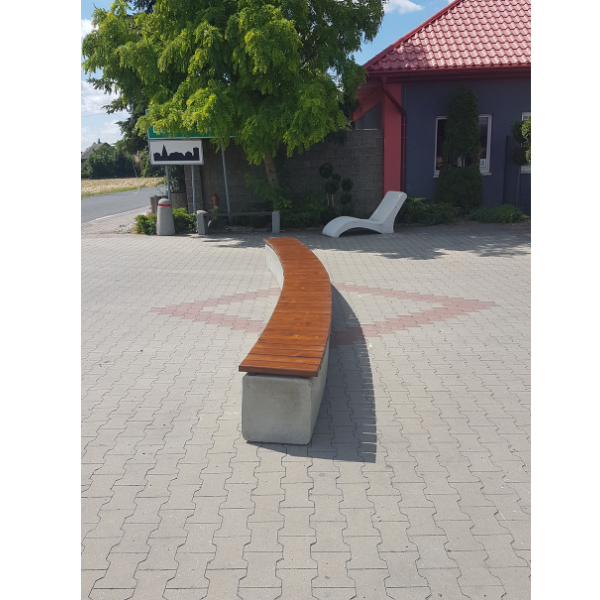 Ławka betonowa Christina 273 x 45 x 46 cm bez oparcia – fotografija 7