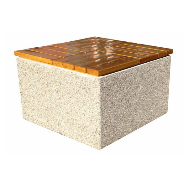Niko Concrete Bench 100 x 100 cm, Height 66 cm