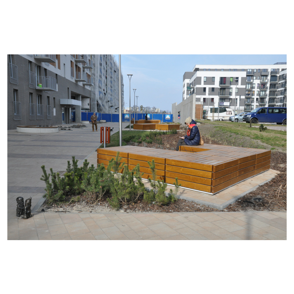 Niko Concrete Bench 100 x 100 cm, Height 66 cm – photo 4