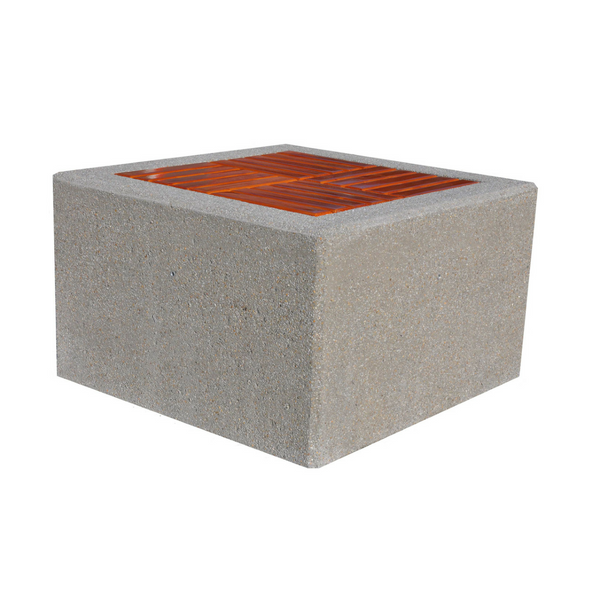 Stanley Concrete Bench 100 x 100 cm, Height 60 cm
