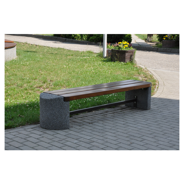 Alessandro concrete bench 200 x 43 x 43 cm without backrest – photo 4